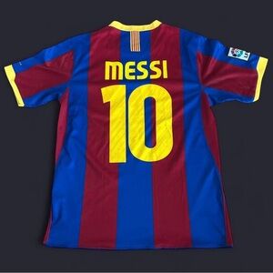 Nike FC Barcelona 2010-2011 Messi number 10 home jersey